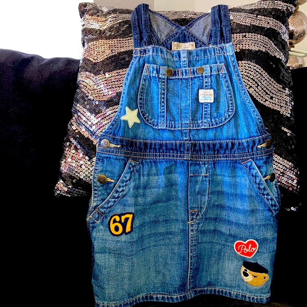 Ralph Lauren Overall Denim Toddler Dress